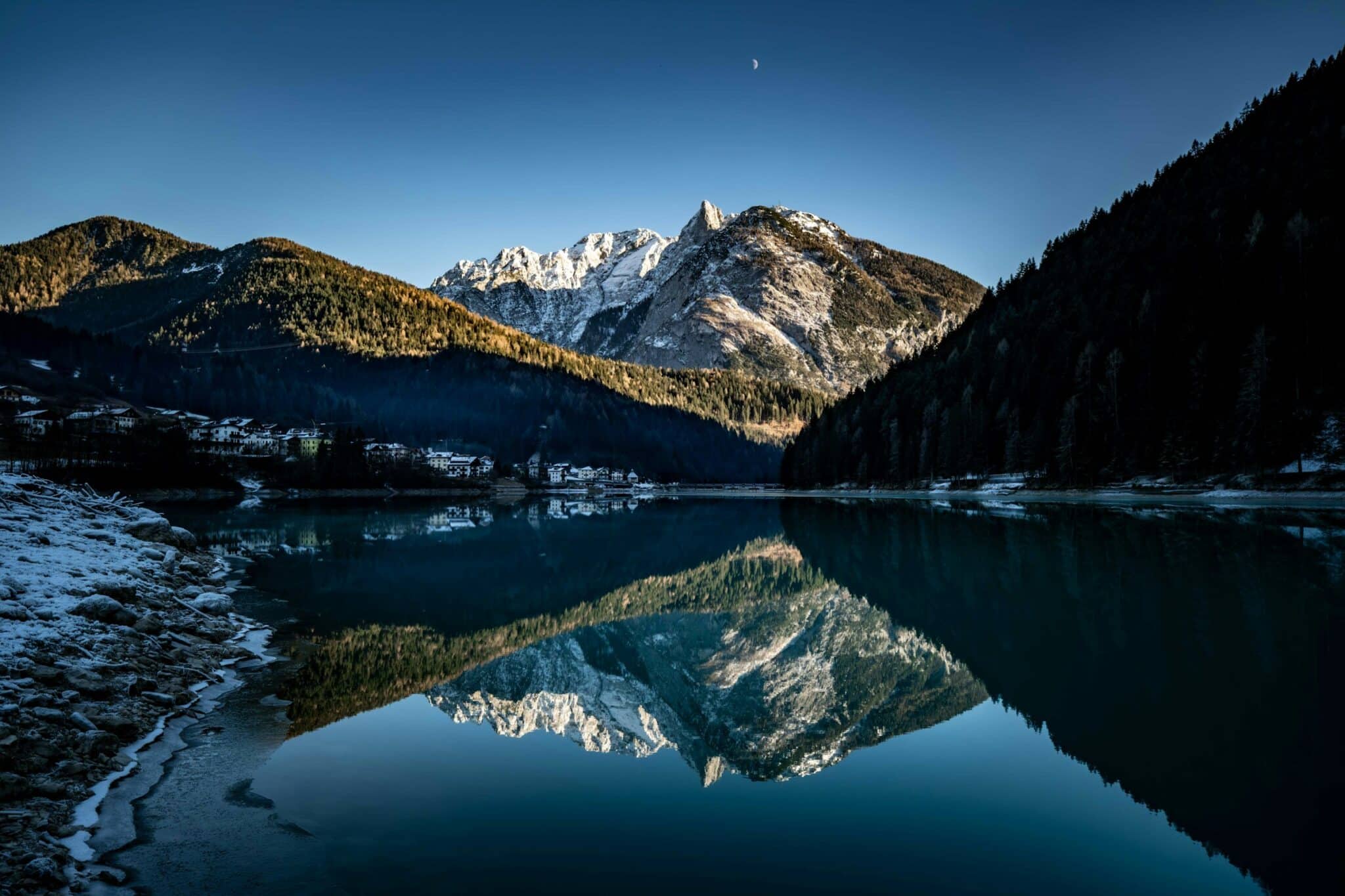 Mountain reflection by Francesco